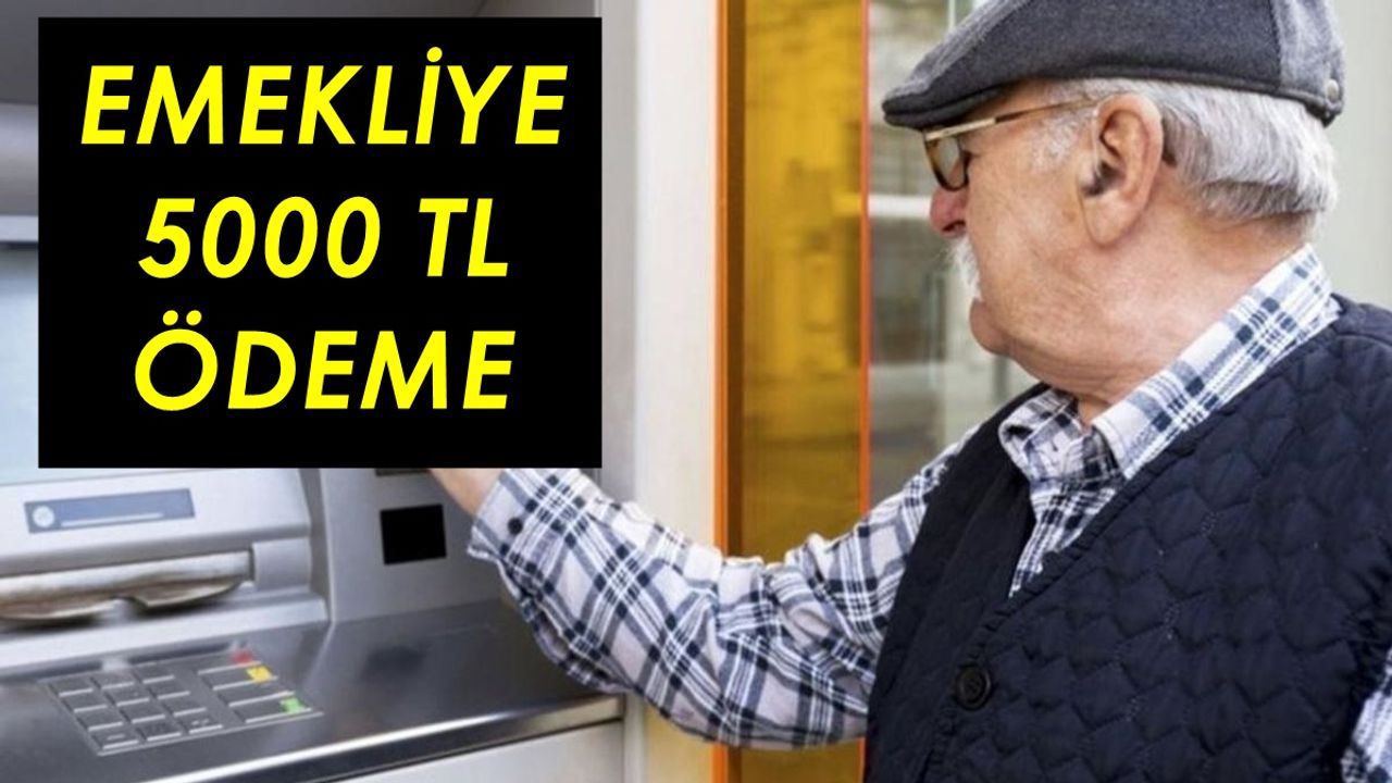 Emekliye Kimlikleriyle 5000 TL Ödeme Bu Sabah Başladı, Ay Sonuna Kadar Başvuru Yapan Emekli Ödeme Alacak