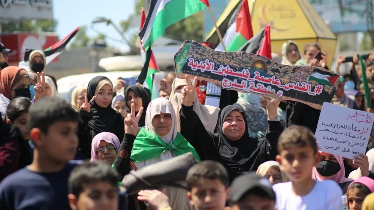 Gazze'de İsrail'in Mescid-i Aksa'ya Düzenlediği Baskınlar Protesto Edildi
