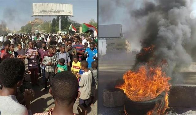 Sudan Polisi Binlerce Askeri Protesto Ederken Göz Yaşartıcı Gaz Kullandı