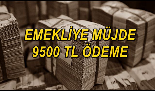 Emekli İkramiye ve Maaş Alanlara Müjde! Son Dakika: 9500 TL Ödeme Veriliyor