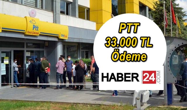 PTT nakit kredi isteyenlere 33.000 TL ödeme yapacak! Gişelerden, SMS atarak, ATM'den ödenecek...