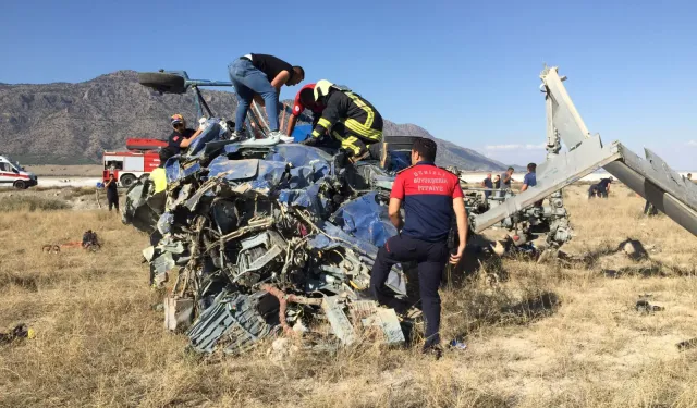 Denizli'de Helikopter Düştü! Marmaris Yangınını Söndürmeye Gidiyordu, 1 Ölü ve Yaralılar Var