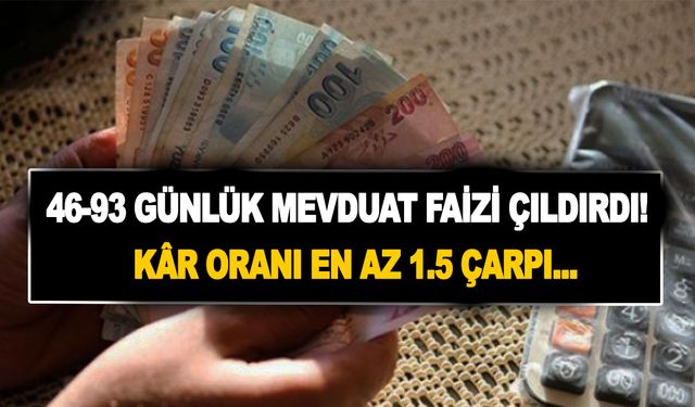 32-46-93 günlük mevduat faizi çıldırdı! Rakamı gören bankaya akın etti! Kâr oranı en az 1.5 çarpı...