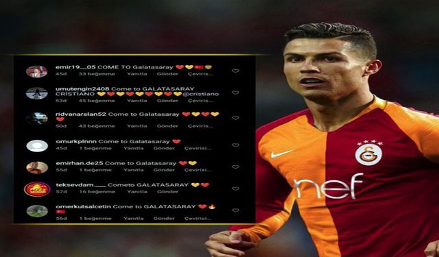Come to Galatasaray çılgınlığı başladı! Cristiano Ronaldo'dan cevap geldi! Galatasaray...