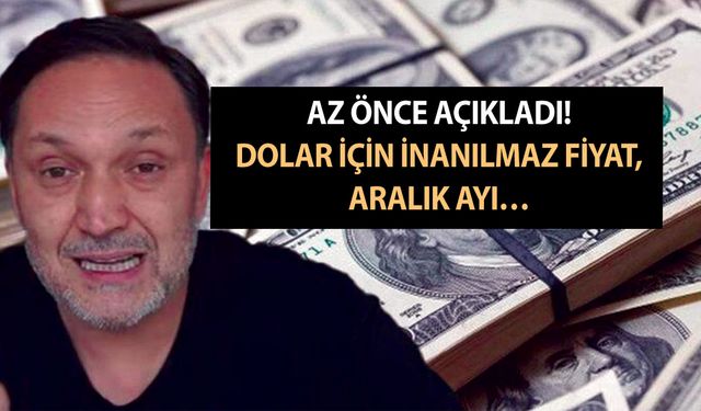 Doların bilir kişisi Selçuk Geçer az önce açıkladı! Vatandaşın beti benzi attı! Dolar için inanılmaz fiyat, Aralık ayı…