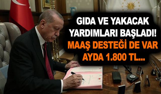 Hanedeki kişi sayına göre gıda ve yakacak yardımları başladı! Maaş desteği de var! Ayda 1.800 TL...