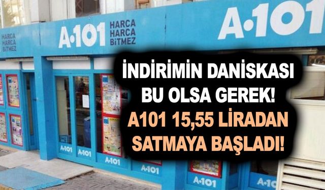 İndirimin daniskası bu olsa gerek! A101 15,55 liradan satmaya başladı! Poşetini kap hemen koş!