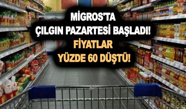 Migros'ta çılgın Pazartesi başladı! Fiyatlar yüzde 60 düştü! İşte indirime giren ürünler