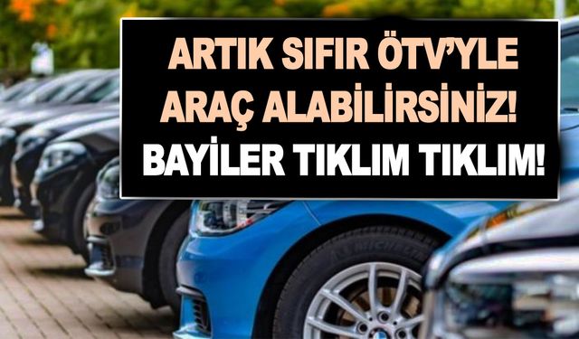 ÖTV indirimli otomobil müjdesi resmen verildi! Artık sıfır ÖTV ile araç alabilirsiniz! Bayiler tıklım tıklım!