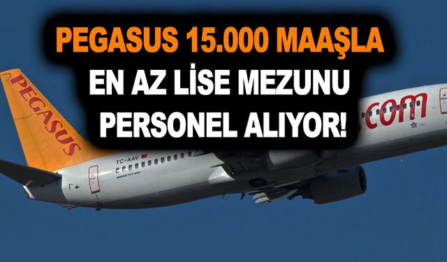 Pegasus 15.000 maaşla en az lise mezunu personel alımı yapıyor! Kariyer iş başvuru ekranı 2022