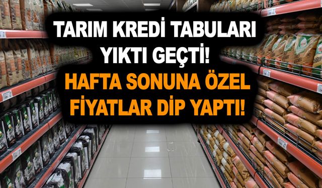 Tarım kredi tabuları yıktı geçti! Hafta sonuna özel 5LT ayçiçek yağı, 1 kg toz şeker, 30’lu koli yumurta fiyatı dip oldu