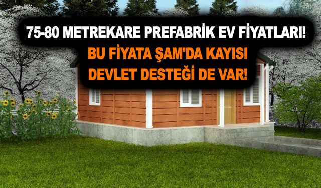 75-80 metrekare prefabrik ev fiyatları! Yıl sonu kampanyası kaçmaz! Bu fiyata Şam'da kayısı.. Devlet desteği de var