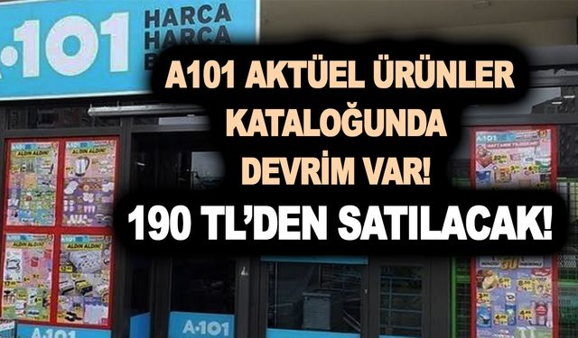 Aralık ayı bereketiyle geldi! Dev indirim yapıldı! A101 aktüel ürünler kataloğunda devrim var! 190 TL’den satılacak