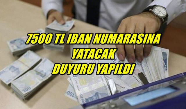 Banka hesabı kullanan kişilere maaşa ek son dakika 7.500 TL sabah 08.00'de başladı