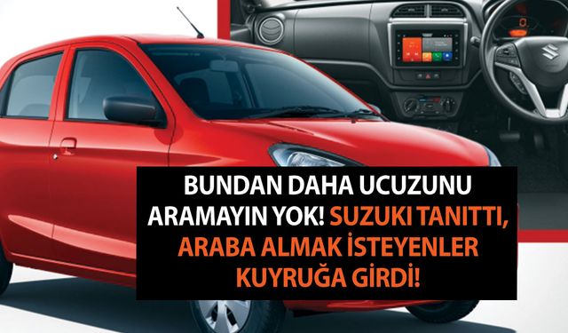 Bundan daha ucuzunu aramayın yok! Suzuki tanıttı, araba almak isteyenler kuyruğa girdi!