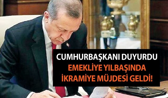 Cumhurbaşkanı duyurdu: Emekliye yılbaşında ikramiye müjdesi geldi!