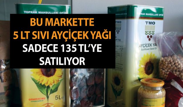 Daha ucuzunu bulamadık! Bu markette 5 LT sıvı ayçiçek yağı sadece 135 TL’ye satılıyor