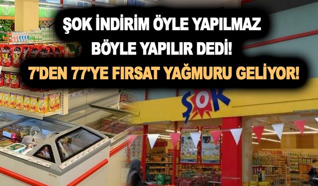 ŞOK indirim öyle yapılmaz böyle yapılır dedi! 10 Aralık aktüel kataloğuyla 7'den 77'ye fırsat yağmuru geliyor!