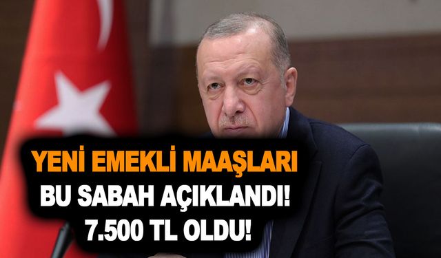 Son dakika: SGK-SSK ve Bağ-kur emekli maaşı kaç para oldu? Yeni emekli maaşları bu sabah açıklandı! 7.500 TL