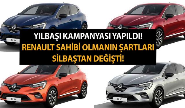 Yılbaşı kampanyası yapıldı! Renault sahibi olmanın şartları silbaştan değişti