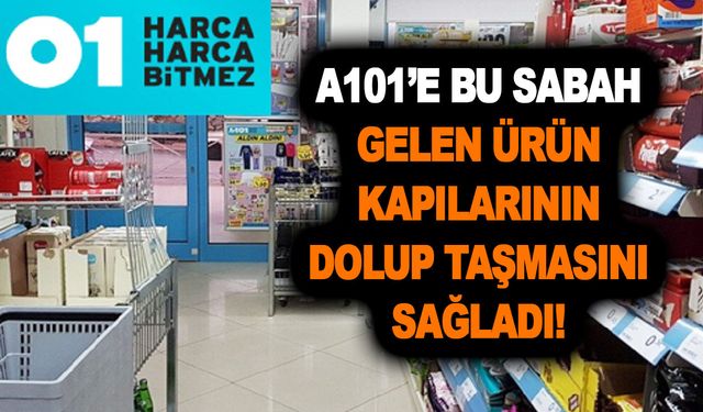 A101’e bu sabah gelen ürün kapılarının dolup taşmasını sağladı! Birçok üründe kallavi indirim var! 22,50 TL, 34,95 TL...