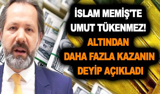 Altın alamayanlar karalar bağlamasın! İslam Memiş'te umut tükenmez! Altından daha fazla kazanın deyip açıkladı