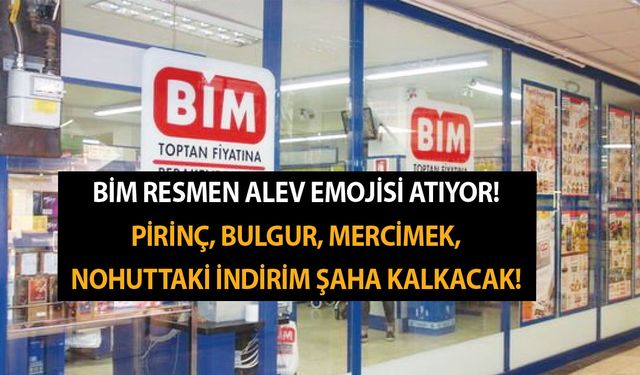 BİM 31 Ocak aktüel kataloğu resmen alev emojisi atıyor! Pirinç, bulgur, mercimek, nohuttaki indirim şaha kalkacak!