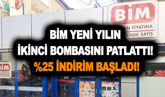 BİM yeni yılın ikinci bombasını patlattı! Kapkacak, tabak, çanak tencerede %25 indirim başladı!