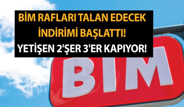 BİM'den masal gibi katalog! Rafları talan edecek indirimi başlattılar! Yetişen 2'şer 3'er kapıyor!