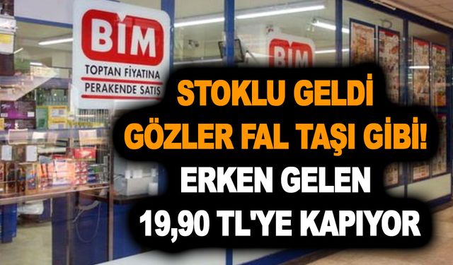 BİM'e gelecek bu fırsatı elinizin tersiyle tepmeyin! Stoklu geldi gözler fal taşı gibi! Erken gelen 19,90 TL'ye kapıyor