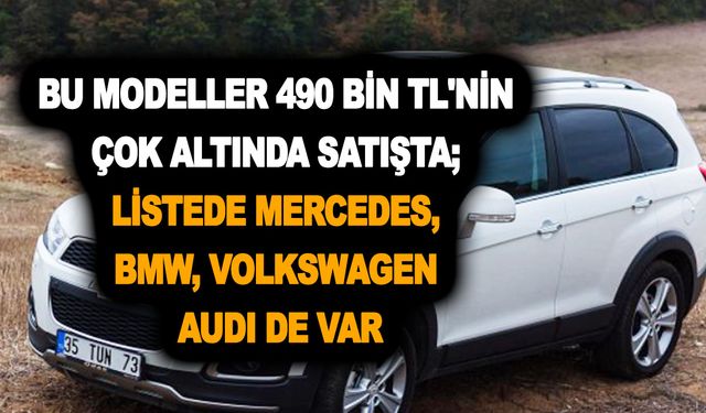 Bu SUV modeller 490 bin TL'nin çok altında satışta; Listede Mercedes, BMW, Volkswagen ve Audi de var