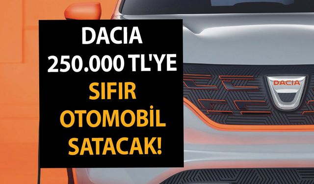 Dacia 250.000 TL'ye yüzde yüz elektrikli araç satacak! İşte karşınızda Dacia Spring!