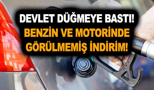 Devlet düğmeye bastı! Benzin ve motorinde görülmemiş indirim! Okumadan depoları fullemeyin!