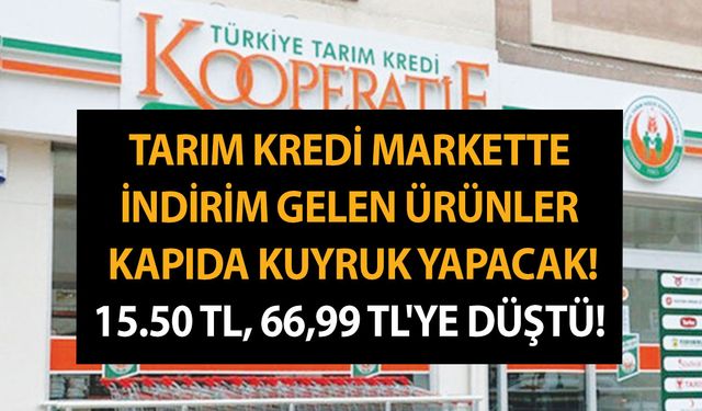 2023 Tarım Kredi market kataloğunda indirim gelen ürünler kapıda kuyruk yapacak! 15.50 TL, 66,99 TL'ye düştü!