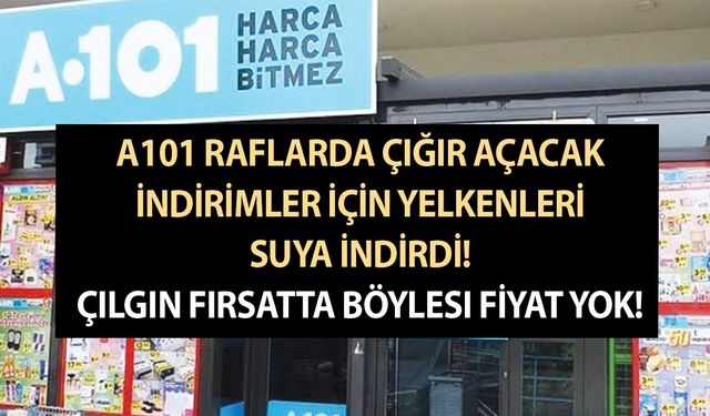 A101 raflarda çığır açacak indirimler için yelkenleri suya indirdi! Çılgın fırsatta böylesi fiyat yok! Gel al vatandaş