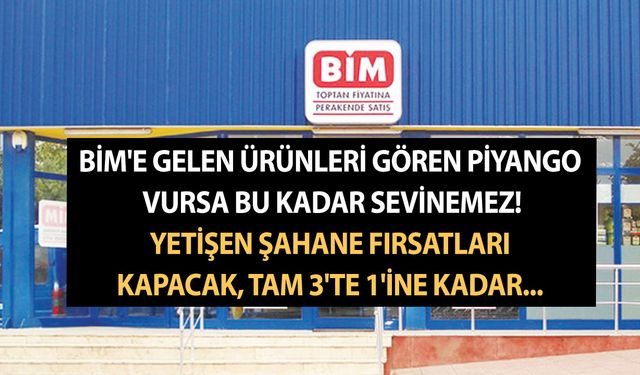 BİM'e gelen ürünleri gören piyango vursa bu kadar sevinemez! Yetişen şahane fırsatları kapacak, tam 3'te 1'ine kadar...