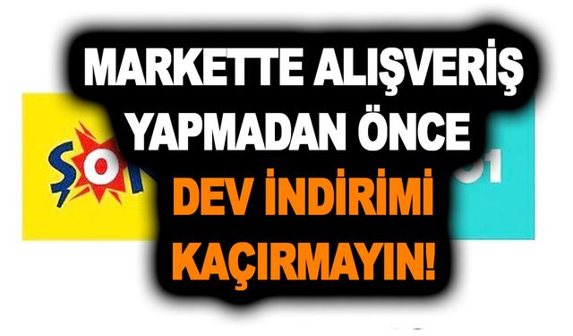 Markette alışveriş yapmadan önce dev indirimi kaçırmayın! TMO, tarım kredi, PTTAVM, BİM, ŞOK, A101'de dev kampanya