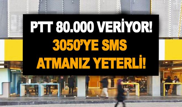 Emeklilere az önce tebessüm eden haber geldi! PTT 80.000 veriyor! 3050’ye SMS atmanız yeterli!