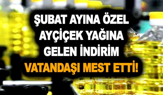 Şubat ayına özel ayçiçek yağına gelen indirim vatandaşı mest etti! Torku yapılan indirimi halka duyuruldu!