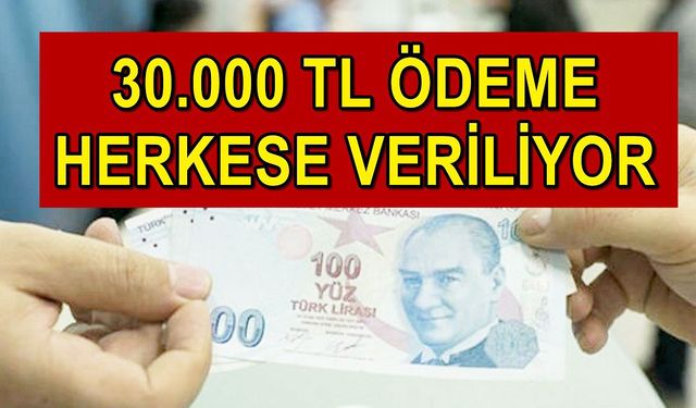 30 saniyede 30.000 TL alabilirsiniz! Saat 14.45'te açıklandı! 13-17 Mart arasında hesapta