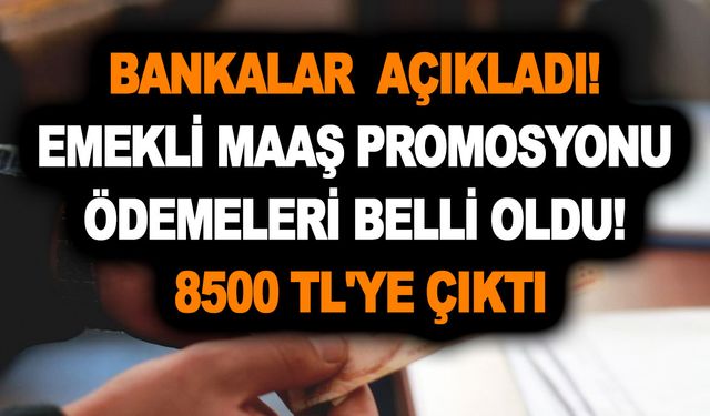 Bankalar yeni kampanyaları açıkladı! Emekli maaş promosyonu Mart ödemeleri belli oldu! 8500 TL'ye çıktı