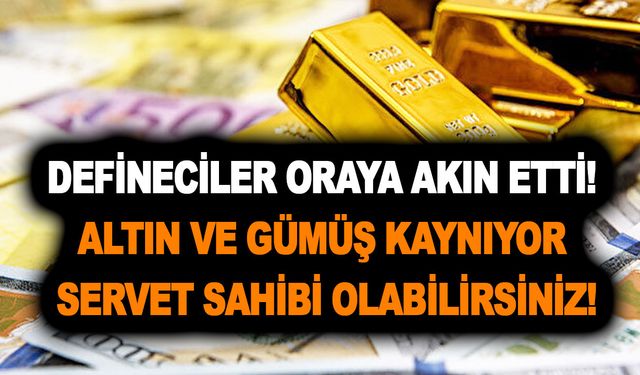 Defineciler oraya akın etti! Altın ve gümüş kaynıyor! Servet sahibi olabilirsiniz!