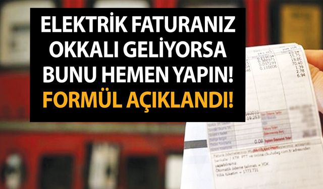 Elektrik faturanız okkalı geliyorsa bunu hemen yapın! Formül açıklandı! O saatlerde...