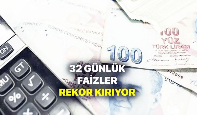 Son dakika faiz depremi pik yaptı! En yüksek faiz oranı silbaştan değişti! 32 günlük vadeli mevduat faiz oranları...