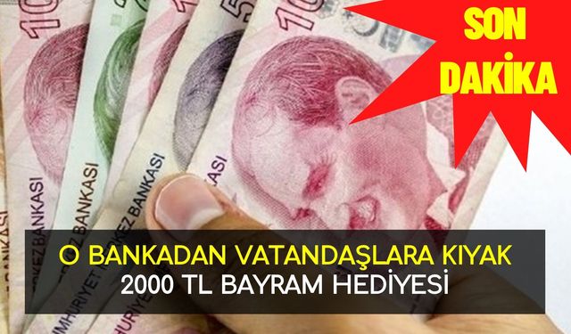 O Bankadan Müşterilerine 2000 TL Bayram Hediyesi! Hesaplarını Kontrol Edenler Şaştı Kaldı