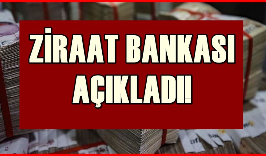 Son 24 saat kaldı! Ziraat bankası hesabı olan dikkat