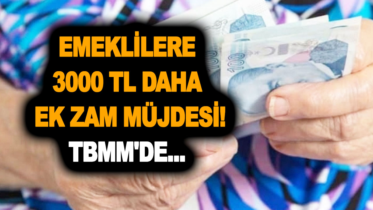 Sgk Ve Bağkurlu Emeklilere 3000 Tl Daha Ek Zam Müjdesi Tbmmde Haber24 Son Dakika Haberler